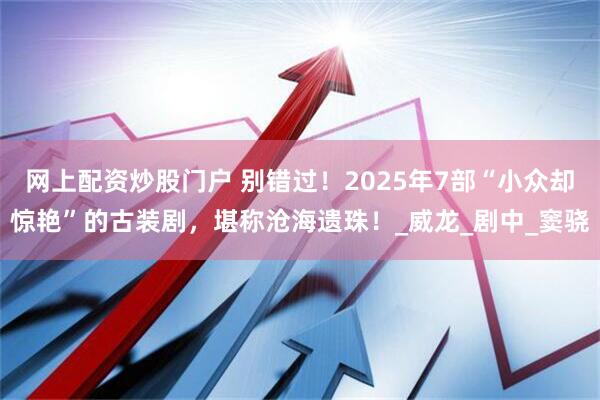 网上配资炒股门户 别错过！2025年7部“小众却惊艳”的古装剧，堪称沧海遗珠！_威龙_剧中_窦骁